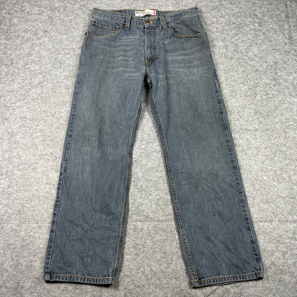 Vintage Levis 559 Jeans Mens 34x30 (Fits 32x28) Blue Relaxed Straight Pants Y2K